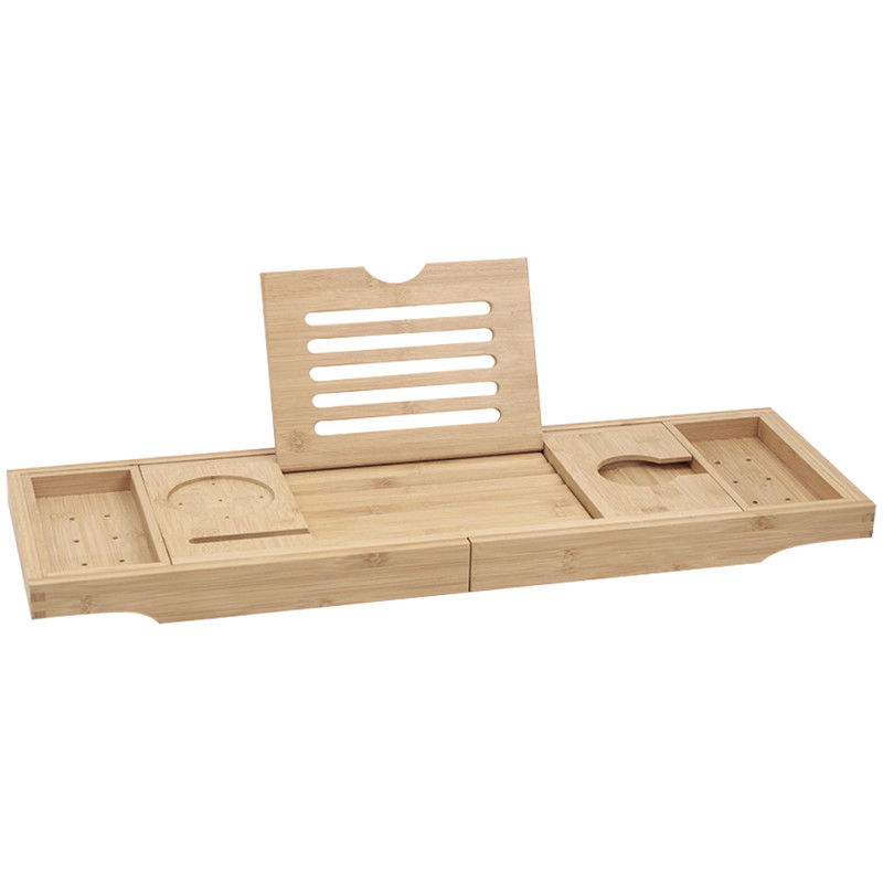 Mexen Bamboo полица за вана 70-105 см, естествен бамбук - 701170-00