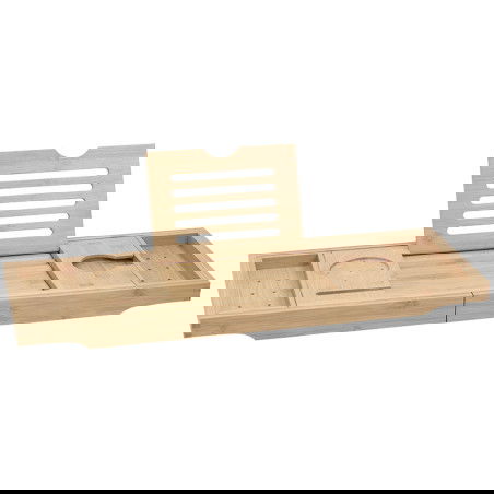Mexen Bamboo полица за вана 70-105 см, естествен бамбук - 701170-00