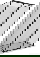 Mexen Rox-3S 3-стенна плъзгаща се дясна душ кабина 145 x 75 см, черна рамка, черна - 8C2-145-075-70-70-3S-P