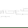 Mexen Adox държач за тоалетна хартия, черен - 7018233-70