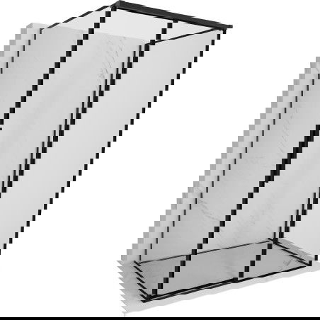 Mexen Rox-3S трисекторна душ кабина с плъзгаща се врата, дясна, 125 х 120 см, черна рамка, черна - 8C2-125-120-70-70-3S-P