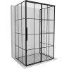 Mexen Rox-3S душ кабина с 3 стени плъзгаща се дясна 95 x 85 см, черна решетка,