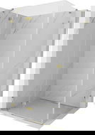 Mexen Lunar кът за душ с врата, лява, 70 x 90 см, прозрачен, златен - 834-070-090-50-00-L