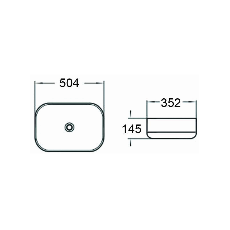 Mexen Daria мивка за плот 50 x 35 см, черен мат - 21935085