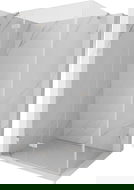 Mexen Lunar лява вискова душ кабина 80 x 90 см, прозрачна, четкан никел - 834-080-090-97-00-L