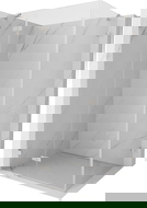 Mexen Lunar лява отваряема душ кабина 85 x 90 см, прозрачна, четкан никел - 834-085-090-97-00-L