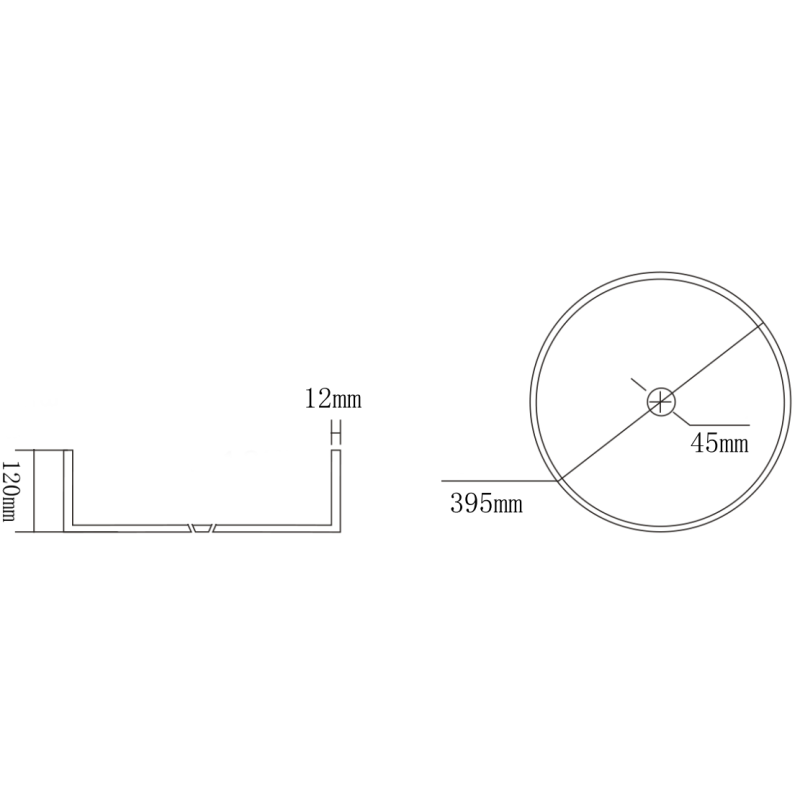 Mexen Dema стъклена мивка за плот 39 x 39 см, прозрачна - 24043900