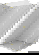 Mexen Lunar L лява люлееща се душ кабина 75 x 80 см, прозрачна, златна - 834L-075-080-50-00-L