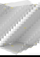 Mexen Lunar L лявo отваряемо душ кабина 75 x 80 cm, прозрачна, златно четкано - 834L-075-080-55-00-L