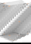 Mexen Lunar L душ кабина с отваряща се врата лява 80 x 90 см, прозрачна, матирана мед - 834L-080-090-65-00-L