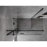 Mexen Mist H T кабина за душ отваряща се наляво 95 x 100 cm, прозрачна, черна - 8A5T-095-100-70-00-L