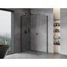 Mexen Mist H T кабина за душ отваряща се наляво 95 x 100 cm, прозрачна, черна - 8A5T-095-100-70-00-L