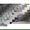 Mexen Mist H T душ кабина лява, 95 x 110 см, прозрачна, черна - 8A5T-095-110-70-00-L