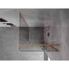Mexen Mist H T душ кабина с отваряне на дясно 85 x 85 см, прозрачна, матова мед - 8A5T-085-085-65-00-P