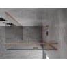 Mexen Mist H T душ кабина с врата на панти, дясна 105 x 80 см, прозрачна, четкана мед - 8A5T-105-080-65-00-P