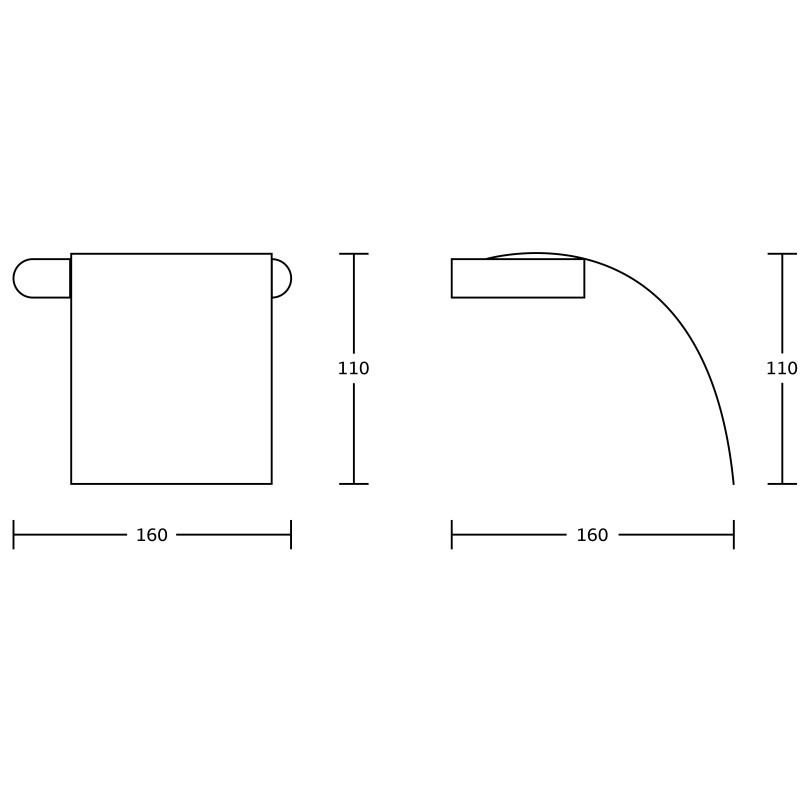 Mexen Adox държач за тоалетна хартия, златен - 70182333-50