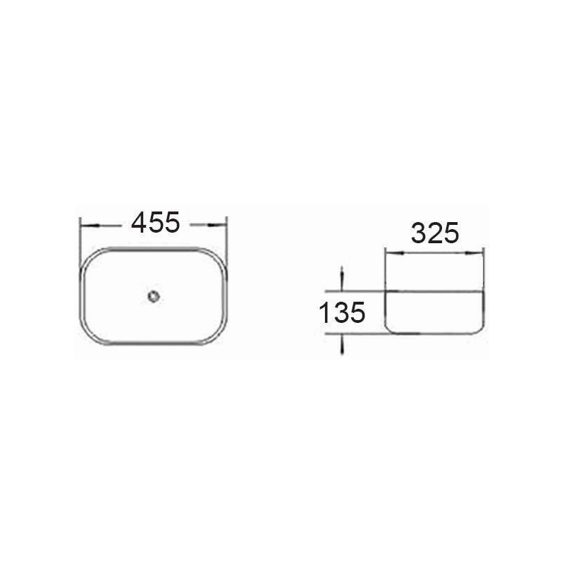 Mexen Rita мивка за плот 45 x 32 см, сив мат - 21084567