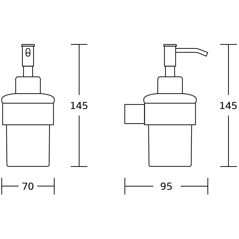 Mexen Adox дозатор за сапун, златен - 70182388-50