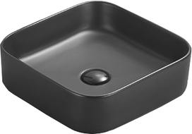 Mexen Vena мивка за плот 37 x 37 см, черен мат - 22193785