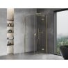 Mexen Mist H T дясна откриваща се душ кабина 95 x 95 см, прозрачна, златистa - 8A5T-095-095-50-00-P