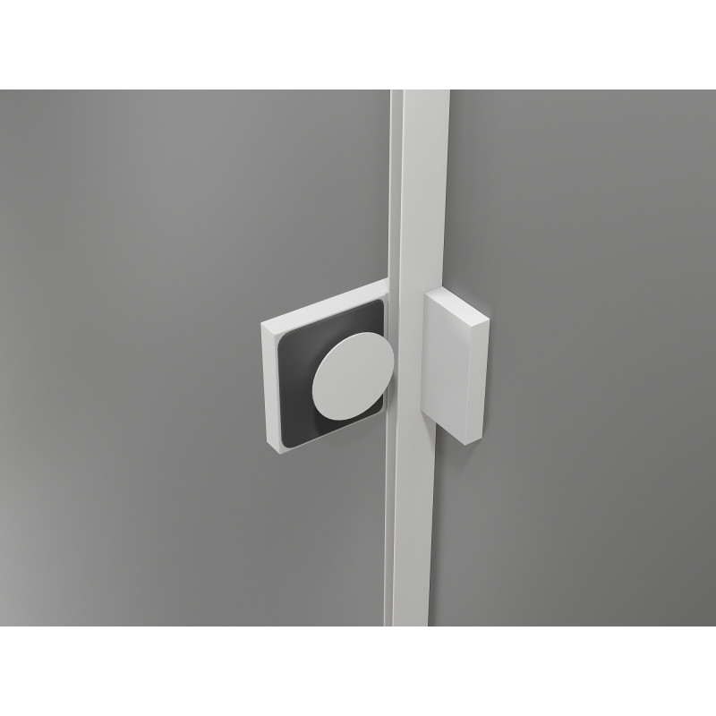 Mexen Lunar T душ кабина с ляв панел 100 x 90 см, прозрачна, бяла - 834T-100-090-20-00-L