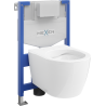Mexen вграден комплект WC стойка Fenix XS-F с тоалетна чиния Carmen, бял гланц - 6803388XX00