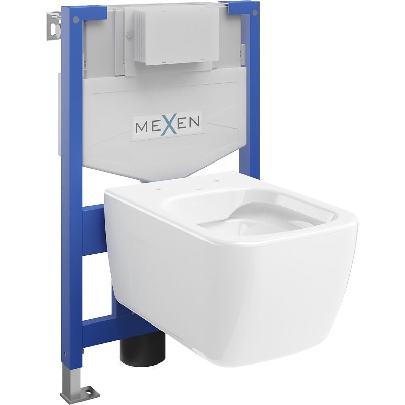 Mexen Margo скрит комплект WC конструкция Fenix XS-F с тоалетна чиния, бял гланц
