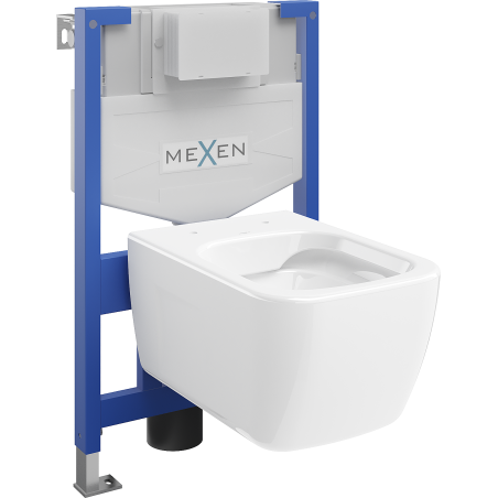 Mexen Margo скрит комплект WC конструкция Fenix XS-F с тоалетна чиния, бял гланц