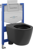 Mexen подводен комплект WC стойка Fenix XS-U с тоалетна чиния Carmen, черен мат - 6853388XX85