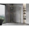 Mexen Mist H T лява, отваряща се душ кабина 100 x 80 см, прозрачна, златна - 8A5T-100-080-50-00-L