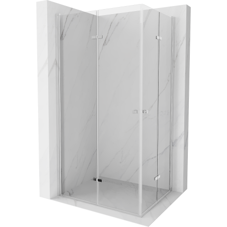 Mexen Lima Duo сгъваема душ кабина 90 x 80 см, прозрачна, хром - 856-090-080-02-00