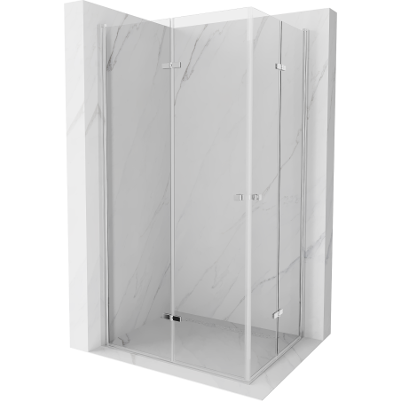 Mexen Lima Duo сгъваема душ кабина 100 x 80 см, прозрачна, хром - 856-100-080-02-00