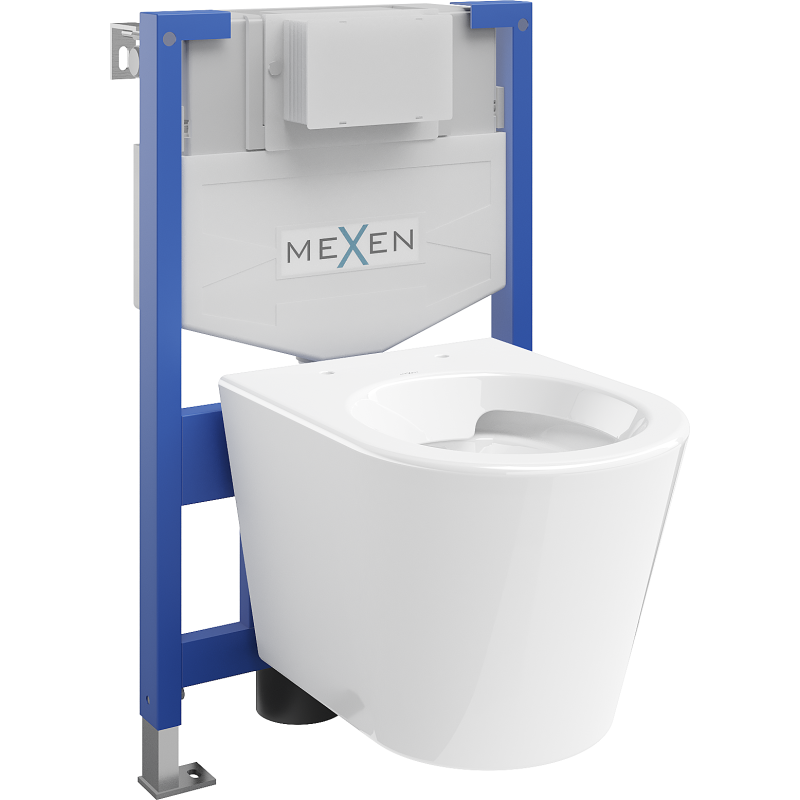 Mexen вграден комплект WC конструкция Fenix XS-F с WC чиния Rico, бял гланц - 6803372XX00