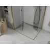 Mexen Lima Duo сгъваема душ кабина 90 x 80 см, прозрачна, златна - 856-090-080-50-00-02