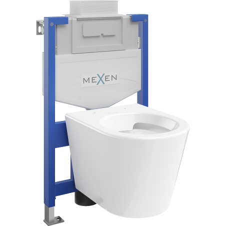 Комплект стенен WC с монтажна рамка Fenix XS-U и чиния WC Rico, бял гланц - 6853372XX00