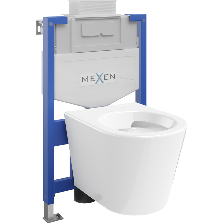 Mexen Rico вграден комплект WC стояща конструкция Fenix XS-U с тоалетна чиния,
