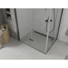 Mexen Lima Душ кабина Duo сгъваема 90 x 80 см, прозрачна, черна - 856-090-080-70-00-02