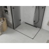 Mexen Lima Душ кабина Duo сгъваема 90 x 80 см, прозрачна, черна - 856-090-080-70-00-02