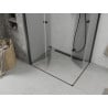 Mexen Lima Duo кабина за душ падаща врата 100 x 90 см, прозрачна, черна - 856-100-090-70-00-02