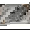 Mexen Lima Duo душ кабина сгъваема 90 x 80 см, прозрачен, хром + поддона Flat - 856-090-080-01-02-4010