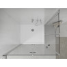 Mexen Lima Duo сгъваема душ кабина 90 x 80 см, прозрачна, хром + корито Flat