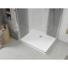 Mexen Lima Duo сгъваема душ кабина 90 x 80 см, прозрачна, хром + корито Flat