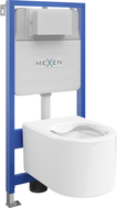 Mexen Sofia скрит комплект WC Fenix Slim с тоалетна чиния, бял гланц - 6103354XX00
