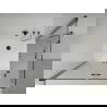Душ кабина Mexen Lima Duo сгъваема 90 x 80 см, прозрачна, черна + поддон Flat - 856-090-080-70-02-4010B