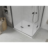 Mexen Lima Дуо сгъваем душ кабина 100 x 90 см, прозрачна, черна + подложка Flat