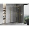 Mexen Mist H T кабина за душ с врата вдясно 90 x 90 см, прозрачна, златиста матирана - 8A5T-090-090-55-00-P