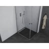 Mexen Pretoria Duo навесна душ кабина 90 x 80 см, прозрачна, хром - 852-090-080-02-00