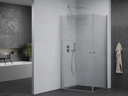 Mexen Pretoria Duo душ кабина с подвижна врата 90 x 80 см, прозрачен, хром - 852-090-080-02-00