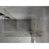Mexen Mist H T душ кабина с отваряща се врата дясна 70 x 100 см, прозрачна, златна матова - 8A5T-070-100-55-00-P