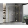 Mexen Mist H T душ кабина с отваряща се врата дясна 70 x 100 см, прозрачна, златна матова - 8A5T-070-100-55-00-P